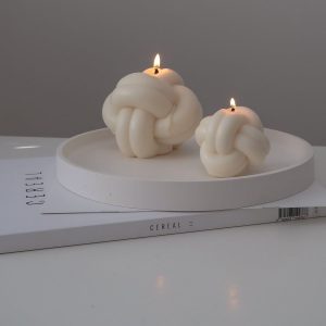 Διακοσμητικό Κερί «Κόμπος» από Κερί Σόγιας