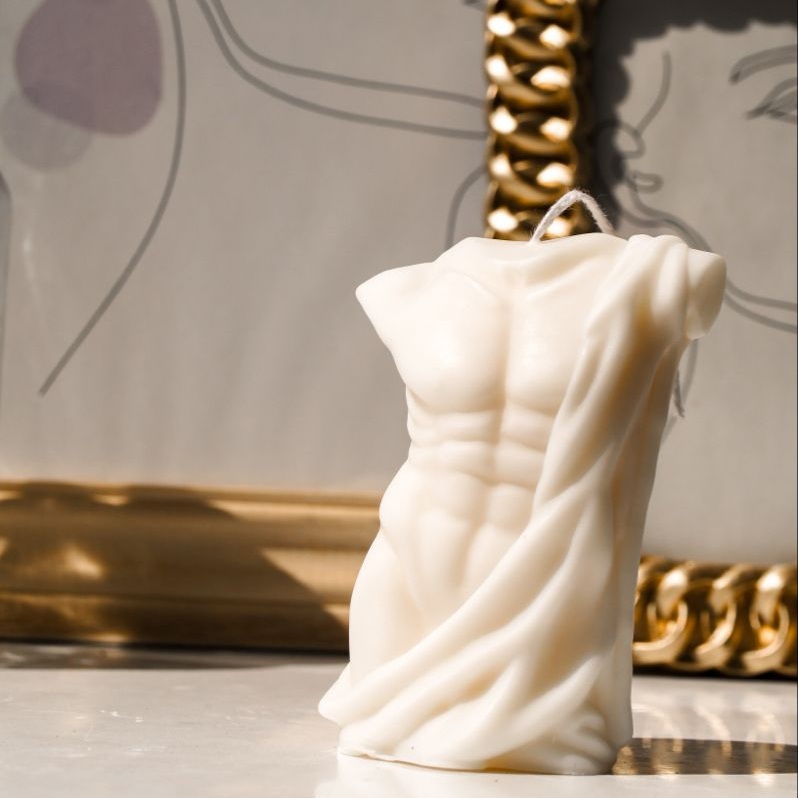 Διακοσμητικό Κερί «Ανδρική Μορφή» από Κερί Σόγιας