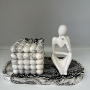 Σετ Διακόσμησης «Ισορροπία» με Κερί Σόγιας & Ακρυλική Ρητίνη