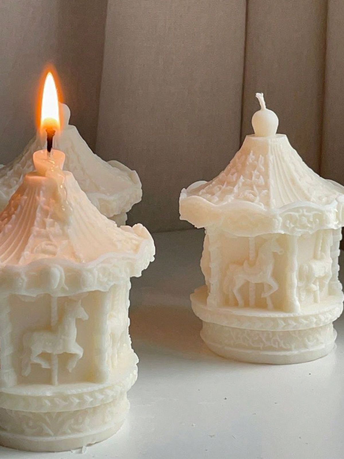 Μαγικό Καρουζέλ – Χειροποίητο Αρωματικό Κερί Σόγιας