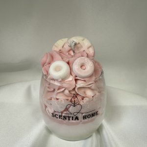 Pink Caramel Dream – Χειροποίητο Αρωματικό Κερί Σόγιας