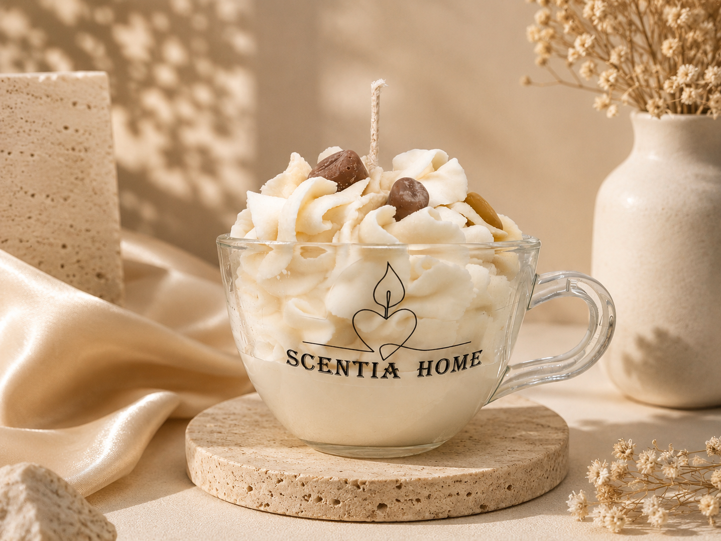 Αρωματικό Κερί Coffee – Χειροποίητη Διακόσμηση από Κερί Σόγιας