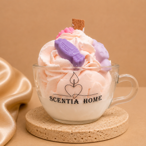 Pink Caramel Dream – Χειροποίητο Αρωματικό Κερί Σόγιας