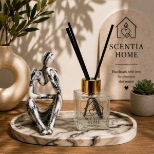 Σετ Διακόσμησης με Χειροποίητη Φιγούρα & Αρωματικό Χώρου