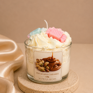 Αρωματικό Κερί Pistachio Caramel από κέρι σόγιας