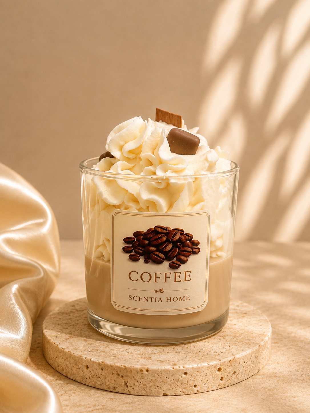 Αρωματικό Κερί Coffee – Χειροποίητη Διακόσμηση από Κερί Σόγιας